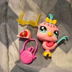 Pink Bird LPS with Accessories 2/15$